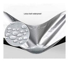XWZH Telone Impermeabile Incatramata Esterna Telone Argento, Protezione UV Anti-Radiazioni Protezione Solare Resistente all'Acqua (Color : Silver, Size : 3x3m)