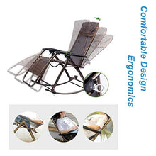XLYYHZ Sedia Zero Gravity Sedie a Dondolo da Giardino per Esterni per Adulti Relax Comfort | Lettino da Giardino con poggiapiedi Regolabile e Schienale reclinabile | Sedia reclinabile Pieghevole PE