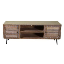 Vacchetti Portatv Lione Legno 2 vani + 2 Ante Naturale, Wood, Multicolor, Grande