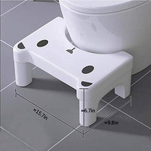 LZL Sgabello WC Sgabello Toilette vasino vasto Vaso Sgabello di aiuti Squat Sgabello adeguato Postura igienica per la Salute Vasino Tozzo (Color : White, Dimensione : Conventional)