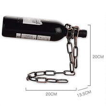 LHQ-HQ Catena di Metallo Holder Bottiglia di Vino Magico Floating Wine imbottigliatore Holder galleggiamento di Illusione Rack Stand