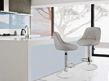 Sweethome 2 sedie da bar per la reception, sgabello alto alla moda, semplice e versatile, sedia girevole per il soggiorno, ufficio (grigio)
