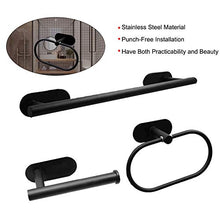 Dlovey Set di Accessori da Bagno Portasciugamani, Porta Carta Igienica, Anello Portasciugamani, Set di Accessori da Bagno A Parete in Nichel Spazzolato
