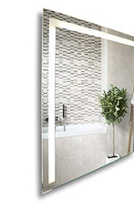 styleglass Specchio da Bagno Rettangolare Colt 95 x 70 cm, Made in Italy, Specchio Parete Retroilluminato Reversibile, Kit Fissaggio Murale Incluso, Grado di Protezione IP20