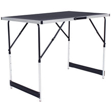 TecTake Tavolo di lavoro in alluminio per carta da parati pieghevole 300x60cm Tavolo camper campeggio picnic