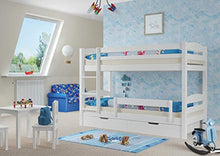 Erst-Holz Chic Letto a Castello 90x200 per Bambini in Pino Bianco divisibile con doghe rigide 60.10-09W