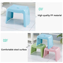 Sgabello da bagno Impermeabile antiscivolo Sgabello doccia per uso domestico Sgabello di plastica addensato Sgabello cambio sgabello 33.5x20.5x19cm, 37.5x24.5x26.5 cm ( Color : Pink , Size : Large )