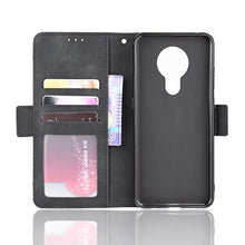 LODROC Cover Nokia 5.3 Flip Cover Custodia Protettiva Caso Libro in Pelle PU con Portafoglio, Funzione Supporto, Chiusura Magnetica per Nokia 5.3 - LOBYU0200741 Nero
