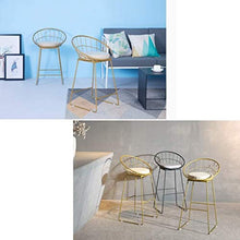 JXXDDQ - Sgabello da bar moderno con schienale e poggiapiedi per cucina, sgabello alto in tessuto, con gambe in metallo industriali (colore beige, dimensioni: 45 cm)