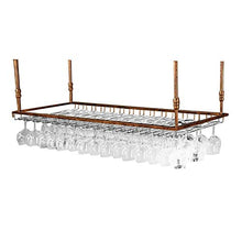 JHGJBJ Bottiglia di Vino/Portabicchieri Vino Cremagliera in Ferro Mensola Appendere Le Decorazioni del Tetto Cremagliera del Supporto, Regolabile in Altezza: 30-60 Cm for Home And Kitchen Bar