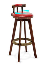Home Bar Furniture AYQ- Retro Sedia, con Schienale in Legno Sedia Girevole Bookstore Cafe Bevande Shop possibilità Sgabello di Uso della casa Multifunzionale Dining Chair Sedia da Reception