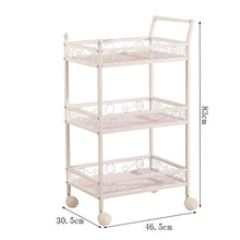 MEI XU Carrelli di Stoccaggio Carrello - Carrello per Attrezzi Carrello per Attrezzi Carrello per carrelli Domestici Carrello a Tre Livelli Carrelli di Utilità