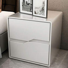Comodino Legno massello Bianco Nordico Camera da Letto Semplice Armadio di stoccaggio Piccolo Appartamento Casa Piccolo Armadio di stoccaggio Doppio Semplice FANJIANI