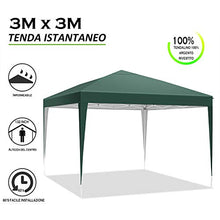 Tenda Gazebo 3x3 Impermeabile Gazebo Giardino Pieghevole per Eventi Feste e Matrimoni con Borsa per Trasporto