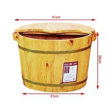 NUBAOgy Cedro Adulto Inzuppato Piede Barile Pediluvio in Legno del Bacino del Piede Ciotola di Pedicure Massaggio Termale Casa Assistenza Sanitaria Regali 26 Cm (Colore : A)