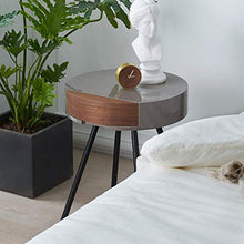 ZHANGYY Comodino in Noce - Mobili da Comodino e comodini Comodini per camere da Letto Soggiorno Letto Lato Divano (Colore: Marrone, Dimensioni: 45X52CM)