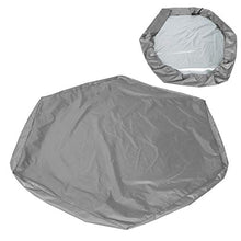 Conkergo Impermeabile Bambini Esagonali Sand Cover Cover Protector Giardino Bagno Piscina Sole tonalità (Grigio 140x110x20cm)
