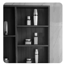 Wubing Specchio armadietto Bagno Specchio armadietto 60-90cm Spazio Armadio Specchio in Alluminio a Muro Bagno Specchio Bagno con mensola WC a Muro (Color : C, Size : 60 * 13 * 70CM)