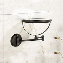 CENPEN Specchio cosmetico Vanity Nero Retro Europeo 20,3 cm Specchio Trucco 3 volte Ingrandimento Specchio Telescopico (Colore: Nero, Dimensioni: 8" 3X)