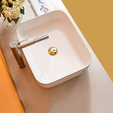 Lavabi- Lavabo in Ceramica Bagno per la casa Lavabo Art Basin personalità Creativa Europea sopra Il lavabo (Colore : A, Dimensioni : 390 * 390 * 135)