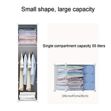 ZWYSL Appendiabiti Portatile Cabina Armadio Componibile Cassettiera Plastica Assemblaggio del Cabinet Stoccaggio di Plastica Armadio Pensile (Size : 6 Doors C)