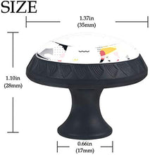 Dogs Memphis Pomelli per Porta Set di 4 Pomelli per Mobili Manopole per Cassetti Cucina Armadio Vetro