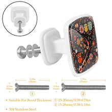 Set di 4 maniglie rotonde per armadio da cucina, credenza, cassettiera, cassettiera, con viti, per cucina, comò, armadietto, bagno, armadio