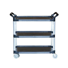 HLF- Automobile di Pulizia del Ristorante dell'hotel di plastica della Lega di Alluminio, Carrello dello Strumento di Giardino, scaffale di stoccaggio Staccabile, 96x50x102cm