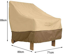 N / A Tessuto di Oxford Copertura Antipolvere per la Poltrona in Rattan cubo Copertura Impermeabile Pioggia Giardino con Patio Esterno, 270x180x90cm