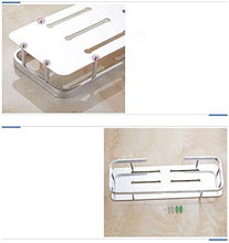 GDFEH Scaffale per Il Bagno Spazio in Alluminio Senza Punch/Perforato Scaffale per la Toilette a Parete per impieghi per Il Bagno per Il Bagno in Vetro per Il Bagno in Vetro temperato Scaffali docci