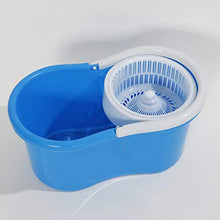 SSAYY Mop Mop A 360 Giri con Secchio E Doppie Testine Blu per Una Pulizia Rapida E Facile del Pavimento