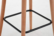 CLP Sgabello Bar Lincoln In Stoffa Trapuntata E Telaio In Legno Di Faggio I Sgabello Alto Da Cucina Seduta 75 CM, Colore:grigio scuro