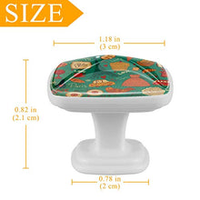 Set di 4 maniglie rotonde per armadio da cucina, credenza, cassettiera, cassettiera, con viti, per cucina, comò, credenza, bagno, armadio, vintage, retrò, Torre Eiffel