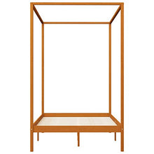 SKM Giroletto a Baldacchino Marrone Miele Massello Pino 140x200 cm