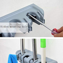 ZXCASDF Elegante E Bagno Creativo Punzonatura Antiscivolo Cremagliera Mop A Parete per Risparmiare Spazio Mop Cremagliera Scopa Appeso Mop Mop Gancio Mensola Clip di Ponte A Muro