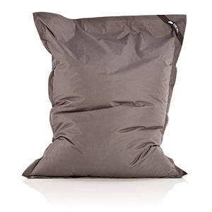 Original Indoor & Outdoor Bean bag Gigante Poltrona a Sacco XXL 400L interno ed externo per bambini e adulti 180x140cm (Nylon, Grigio scuro)
