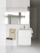 Laufen Kartell Kartell Kombipack, Combinazione di sottostruttura lavabo e lavabo con 2 cassetti, 500x500, colorazione: Neve (Bianco Opaco) - H8603316401041