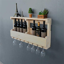 MRJG - Portabottiglie da parete, da appendere alla parete, per bicchieri di vino, grande capacità, adatto per bar, salotti, studio, hotel, ecc.