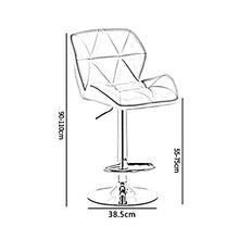 TYJIAJU Sedie Home Pratico sgabello da bar Pu + Placcatura in metallo Confortevole e semplice Altezza regolabile Rotazione a 360 ° Bar Cafe GHK/F