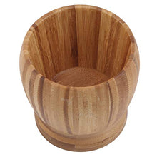 Unknow Tigkley Strumento di Cottura della Cucina del Barattolo di Aglio della libbra della Famiglia della schiacciatrice Manuale di bambù,Nessun Coperchio,L