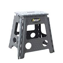 PopStep - Sgabello pieghevole, misura XL, altezza 39 cm, con piano antiscivolo Compatto e facile da riporre, perfetto per la cucina e il bagno.