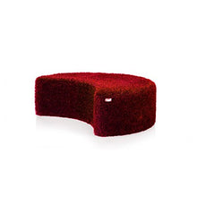 Kubiko : Arredo in Polietilene Rivestito con Superficie erbosa. Arredamento Design per Esterno e Interno. Diversi Colori Disponibili. Colore: Red