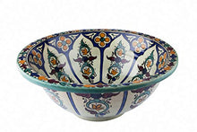 Dilma – Lavabo marocchino – Cerames | Lavandino da appoggio 41 x 16 cm | Lavandino da incasso marocchino per bagno, toilette, ospiti, WC