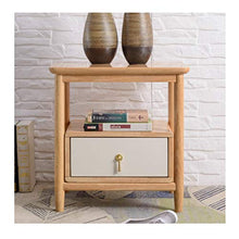 Comodino In massello Comodino, 2-Tier Tavolino Tavolino con cassetto, dell'organizzatore di immagazzinaggio e Open Table Shelf Camera Comodino Comodini letto ( Color : Light brown , Dimensione : B )