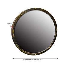 Bathroom mirror Specchio Bagno Retro Specchio lavabo in Ferro Antico Specchio Tondo Antico Specchio da Bagno Specchio da Bagno