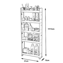 YIN YIN Carrello per Ripiani Carrello con ripiano, ripiano in plastica for Cucina, Semplice ed Elegante, Compatto, Frigorifero, Ristorante, Hotel, Passeggino, Bianco, 3 Dimensioni Carrello a rulli