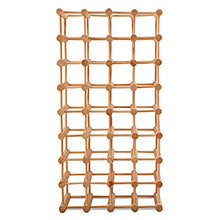 COSTWAY Portabottiglie per Vino in Legno, Scaffale per Vino, Cantinetta Porta Vino in Legno di Pino, Naturale, 85 x 44 x 24 cm
