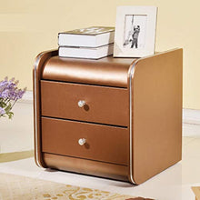 ZhuFengshop Comodino Comodino in Pelle Comodino con Cassettiera - 45 X 42 X 48 Cm Comodino Side Table (Color : Gold)
