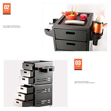 YIN YIN Carrello per Ripiani Carrelli Portapacchi - Beauty Car Hair Salon Carrelli Forniture per Parrucchieri Tool Car Hairdressing Tool Cabinet Hot Dyed Oyster Sauce Rack Carrello a rulli
