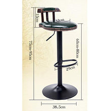 LF- Bar Stool Bar Stool Moda Creativa Bar Chair Casa Schienale Alto Seggiovia Bar Stool Rotante ad Alta Sgabello Sgabello Colazione Ristorante Ascensore Sgabello semplicità (Color : Brown-a)